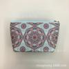 Bolsa Cosmética Geométrica Mandala Color Estilo Étnico PU Textura Estampada Portátil Impermeable Lavable Viaje Bolsa de Almacenamiento