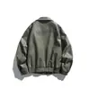 Ropa Vintage Yidao Otoño 2026 Nueva Marca de Tendencia Estilo Americano Diseño Desestructurado Dividido Chaqueta de Cuero PU de Corte Holgado para Hombre