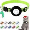 Funda Protectora Adecuada para Rastreador Apple Find My Correa Reflectante para Collar de Mascota Campana Colgante de Espina de Pescado Campana