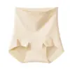 Base de Maquillaje Líquida Invisible de Cruce Fluido Pantalones Moldeadores de Abdomen para Mujer, Cintura Alta Moldeado Fuerte de Cintura Calzones de Seda Antibacterianos en la Entrepierna