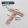 Código de ángulo recto en forma de L engrosado soporte fijo de acero laminado en frío conector de muebles soporte de gabinete código de ángulo de siete caracteres venta al por mayor
