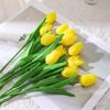Ramo de tulipán de imitación con tacto de PU, decoración del hogar, flores para boda, accesorios de fotografía, mini tulipán, precio al por mayor