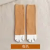 Meias de Lã Coral Espessas Meias de Tapete Meias de Dormir Patas de Gato Lua Meias Quentes Meias de Casa Inverno