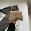 Diseño de Letras Fresco y Moderno Nueva Moda Simple Otoño 2025 Casual para el Trabajo Bolso Cruzado al Hombro Pequeño Cuadrado para Mujer
