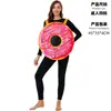 Comida para Hobby de Adulto Disfraz de Cosplay Dulce Rosquilla Papas Fritas Palomitas Pepino Disfraz de Juego de Rol Disfraz para Fiesta de Bromas de Halloween