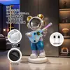 Adorno de Piso con Temática Espacial de Astronauta con Altavoz Bluetooth para Karaoke, una Pieza Decorativa de Alta Gama para Sala de Estar, Mueble de TV o Junto al Sofá