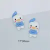 Accesorios de resina DIY tigre de dibujos animados oso fresa accesorios de belleza para coche caja de almacenamiento taza de agua pasta crema pegamento