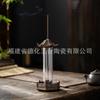 Inciensario de Cerámica Creativo con Líneas Huecas Inciensario de Flujo Inverso Retro Chino Zen Horno de Aromaterapia Hogar Fragante Adornos para Ceremonia del Té