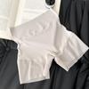 Shorts de Seguridad Sin Costuras de Cintura Alta Dos en Uno para Control de Abdomen y Levantamiento de Glúteos, Leggings Finos de Verano Antibacterianos de Seda de Hielo