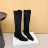 Botas altas de piel de oveja para adelgazar, punta fina, con plataforma interior para aumentar altura, para mujeres petite, estilo western Maillard, botas de montar altas