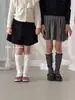 Suministrado directamente desde casa, calcetines de algodón peinado con encaje y múltiples nudos para niñas, estilo coreano sin costuras, calcetines apilables para niños, otoño WC263