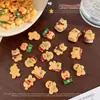 Venta Caliente Transfronteriza Pegatinas para Uñas de Hombre de Jengibre Navideño Oso de Dibujos Animados Lindo Cachorro Muñeco de Nieve Accesorios para Uñas Navideños