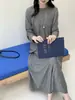 Suéter de punto fino 100% lana merino con cuello redondo para mujer, lavable a máquina, nuevo estilo de otoño, versátil para ir al trabajo, camiseta básica para mujer