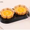 Caja de Empaque Transparente para Mei Niang de Nieve, Caja de Empaque de 2 Piezas para Qingtuan Daifuku, Caja para Bizcochos, Caja de Empaque para Hornear Pasteles de Yema de Huevo