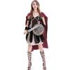 M-XL Disfraz de Halloween medieval antigua Roma Esparta guerrera femenina cosplay diosa griega ropa de actuación
