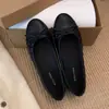 Zapatos Planos con Lazo Estilo Chanel para Mujer, Novedad Primavera 2026, Zapatos Planos sin Cordones de Punta Baja para Noche y Uso Diario