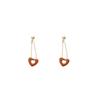 Pendientes largos de amor, diseño de nicho, sencillos y combinables, 2022, nuevos pendientes de moda para mujer en verano.