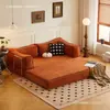 Sofá de tela para sala de estar, apartamento pequeño, casa de alquiler, sofá reclinable individual o doble, sofá cama plegable de doble uso integrado