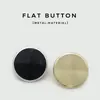 Botones Metálicos Planos Dobles Casuales para Hombres y Mujeres Botones de Traje de Gama Alta Botones de Suéter con Botones Botones de Cortavientos