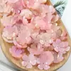 Nuevos accesorios de material de cuentas acrílicas de 18 mm, degradado jelly, pétalos de flor de cerezo, para manualidades DIY (solo pétalos)