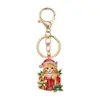 Comércio Exterior Europeu e Americano Chaveiro de Natal Pingente Papai Noel Árvore de Natal Presente Feminino Desenho Animado Pingente de Mochila Acessório