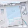 Cuaderno de bocetos rasgable Fruta Azul Mini libro de dibujo para estudiantes Libro de acuarela portátil engrosado Cuaderno de bocetos en blanco