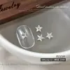 Pedrería Brillante para Uñas Versátil Rectangular Marquise Cubo de Azúcar Cristal con Base Puntiaguda Pedrería Accesorios de Decoración de Uñas DIY