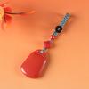 Llavero de Arena Roja de Alto Contenido, Colgante para Bolso de Cinabrio Natural Genuino, Amuleto de Nube Auspiciosa, Adorno, Venta Directa del Fabricante