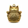 Pingente Chaveiro Popular Gato da Sorte em Latão Criativo Personalizado Decoração de Chaveiro de Carro Artesanato em Cobre