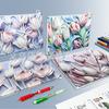 Bolsa para Documentos A4 para Estudiante Bolsa de Plástico Transparente con Cremallera A4 Bolsa Impermeable de Dibujos Animados Bolsa de Almacenamiento Tipo Cremallera