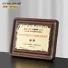 Placa de Madera Imitación Cristal Luna Azul Placa de Premio Personalizada para Franquicia Regalo Empresarial Placa de Marca Logo Personalizado