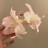 Hada Lirio ~ Super Hada Hermosa Flor de Lirio Tridimensional Clip para Cabello Femenino de Alto Nivel Pinza de Tiburón Accesorios para el Cabello