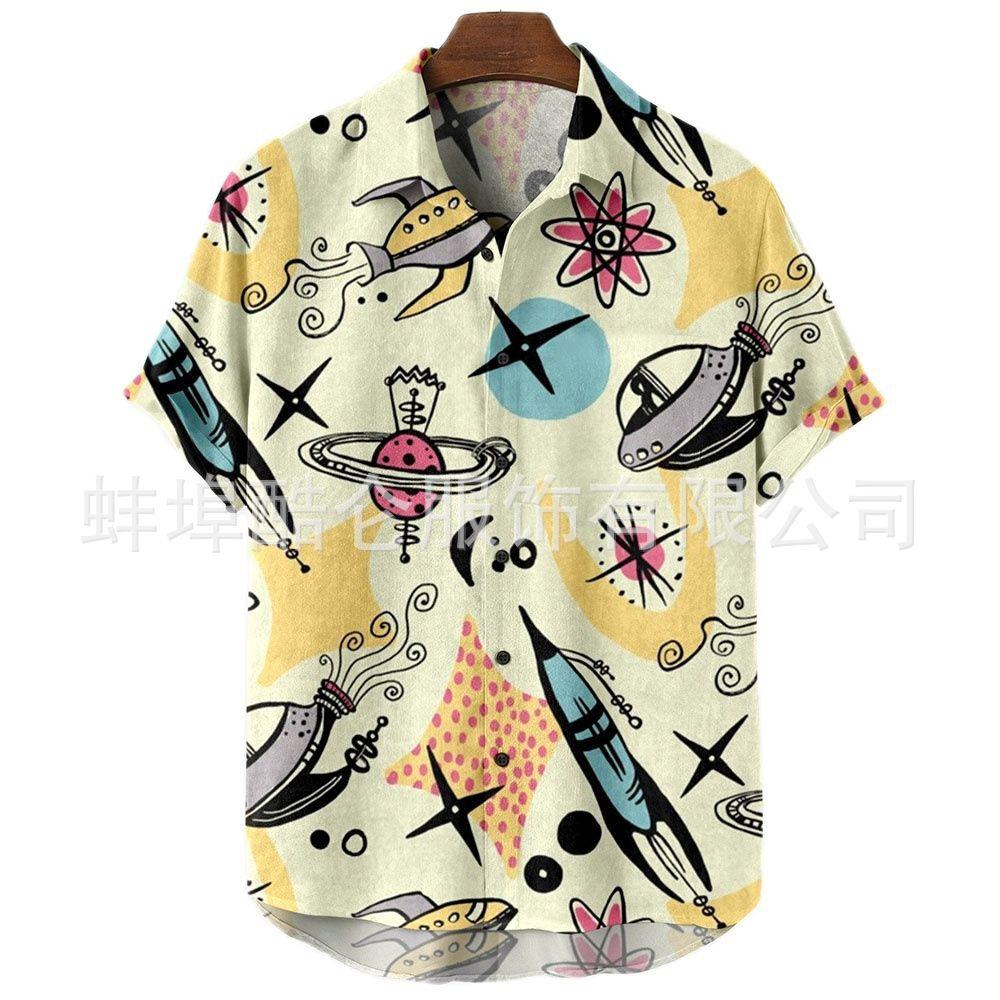 Hawaiian-Shirts-Rocket-Print-C