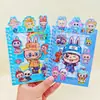Venta Caliente Transfronteriza Labubu Tres en Uno Cuaderno Creativo Multifuncional Libro de Pegatinas para Vestir Estudiante Spiral Libro Mayorista