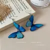 2025 Aretes de Mariposa Dulce Super Hada Largos Exquisitos Moda Mariposa Tridimensional Aceite Diseño de Nicho Aretes Aretes