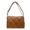 Bolso de gran capacidad para mujer, bolso bandolera de moda para otoño 2023, bolso bandolera con textura de rombos, bolso cuadrado pequeño para ir al trabajo