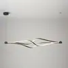 Lámpara de Araña para Restaurante Nórdico Moderna de Gama Alta Creativa Personalidad Mesa de Comedor Lámpara de Comedor Luz Artística de Tira Minimalista Lámpara de Lujo Ligero
