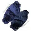 Manga de algodón azul oscuro extragrande protección laboral de fábrica manga de trabajo antiincrustante resistente al desgaste larga de color sólido