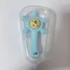 Sonajero de mano de noria para bebé, pegamento para dientes, palo molar para bebé, se puede hervir para la dentición de 3 a 6 meses