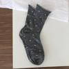 Calcetines de Verano Transpirables para Mujer con Lazo, Tubo Medio Alto Estilo Ballet Fino, Estilo Universitario, Dulces Calcetines Japoneses Slouch de Caña Alta