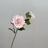 Flores Artificiales de Alta Calidad con un Tacto Realista, Hortensia, Hortensia Melocotón Crema, Ramo de Decoración para el Hogar con un Tacto Premium