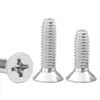 Acero al Carbono Niquelado Cabeza Avellanada en Cruz Rosca Triangular Autorroscante Bloqueo Tornillos de Rosca Triangular Venta al por Mayor M2/M3/M5/M6