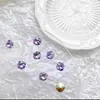Strass com Fundo Pontiagudo 6mm 8mm, Decorações Grandes Quadradas para Nail Art, Strass de Cristal, Brilho Super Intenso Aurora Iridescente para Decoração de Unhas DIY