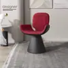 Banqueta de tocador de lujo 2026 modelo nuevo para dormitorio de niñas, silla de tocador de alta gama con respaldo, taburete giratorio de manicura para vestidor
