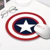 Mouse pad redondo de goma de tamaño pequeño lindo dibujo animado animación personalidad creativa venta al por mayor mouse pad de goma