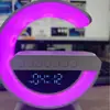 Altavoz de Carga Inalámbrica Bluetooth Luz Ambiental Despertador G3401 Batería de Larga Duración Portátil Regalo para el Hogar Altavoz Bluetooth