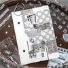 Livro de Adesivos Cortados Crepúsculo: Poesia das Coisas Pequenas, Adesivos Decorativos de Renda Estilo Ins para Colagem de Presente DIY