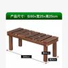 Escalón de Madera Maciza Pie de Apoyo Madera Carbonizada para Exteriores Madera Anticorrosiva Marco de Flores Escalera Suelo Balcón Marco de Flores Suculentas Camino Exterior MC