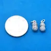 Nuevo Colgante de Cacahuete Retro de Plata Pura S999 de Tres Dimensiones, Cacahuete Pequeño para Joyería DIY, Pulsera, Accesorios de Plata