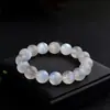 Pulsera de Piedra Lunar Natural Cuentas Sueltas de Piedra Lunar Azul Piedra Lunar Gris Accesorios para Joyería DIY Color Luz Azul Labradorita Mayoreo